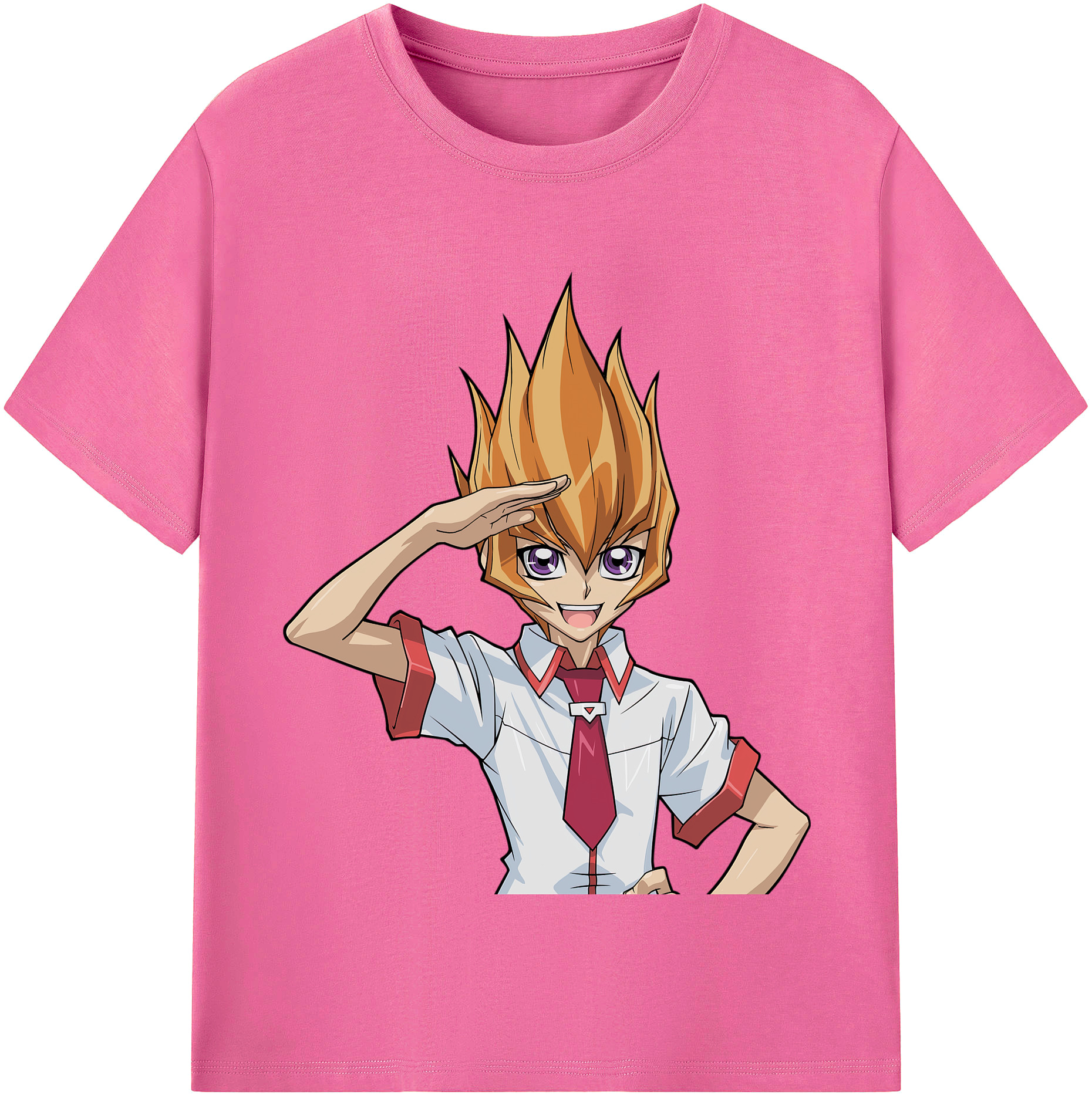 （画像用） 遊☆戯☆王 Yu-Gi-Oh! レディースカジュアルプリントTシャツ（綿100％）